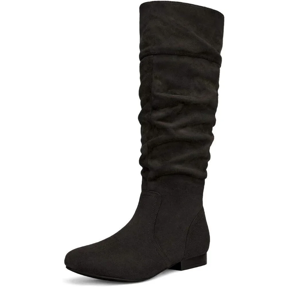 Women's Knee High Pull On Fall Weather Winter Boots